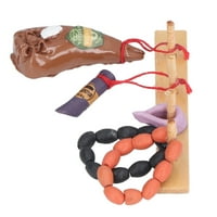 Poklon šunke za lutke, lažni lutka simulirani ukras za kobasice Mini za djecu u dobi i gore