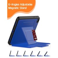 Magnetska futrola za Samsung Galaxy Tab A 8. Model tableta SM-T SM-T307U, višekontroling Pregled pametnog zaštitnog štanda s utor za karticu, automatski buđenje plave boje