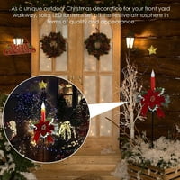 Beppter Božićni ukrasi Kućni dekor Organizatori i dodaci Dekorativi Božićno stablo Solarno svijeće Priključak za svjetlo svjetlo na otvorenom Lawnov