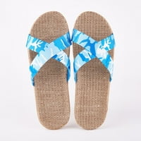 Miayilima Blue 39 - papuče za žene papuče za modne dame Žene prozračne boemije plaže na cipelama na