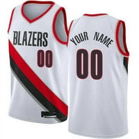 NBA_ košarkaški dresovi 75. prilagođeni muškarci Žene Omladinski portland''trail Blazers '' Keljin Blevins