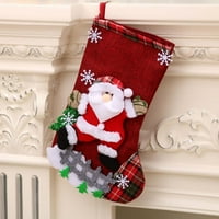 Plus veličine Božićne čarape ukrasi, ukrasite svoje božićno drvo i kamin