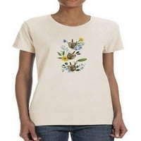 Floral Hanukka B majica žene - Grace Popp dizajni, ženski mali