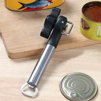 HonRane Glatka ručna ručna od nehrđajućeg čelika može otvarač, bez napora, sigurni, precizni rezovi, kuhinjski gadget za kućne kuhare i restorane