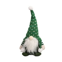 Veki božićna lutka lutka sa ručnim pletenim hat božićnim sjedenjem mini man kreativni ukrasi šumskih