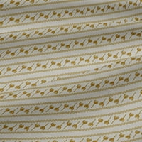Onuone pamučni dres tamne senf tkanine cvjetni blok zanatske projekte Dekor tkanina tiskano dvorištem