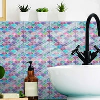Sun World Colorful Riblji oblik naljepnica za pločice Kuhinja u kupaonici Zidni ukras