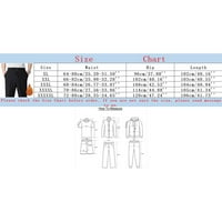Ketyyh-CHN radne pantalone za muškarce Ležerne prilike ravno-fit Stretch Terrove Hlače Bu1,5xl