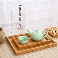 Pravougaonik prirodno posluživanje drveta drvena ploča čaj za hranu posuđe posuđe za piće, posluživanje ladica, posluživanje čajnih ladica