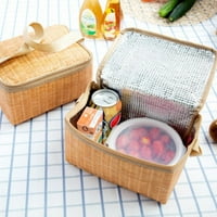 Imitacija kerat ručak za ručak Prijenosni vodootporni udarni toplotni hladnjak izoliran bento bo nositi torbu za piknik