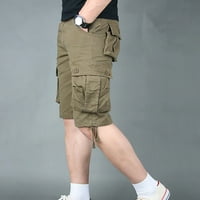 Teretne pantalone za muškarce muške ležerne useljene košare sa malim džepovima na otvorenom ravne hlače hlače hlače chmora