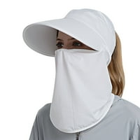 Kašike za žene trendi ljetni sunčani šešir na otvorenom jahanje licem pokriti čvrstim bojama maska ​​za