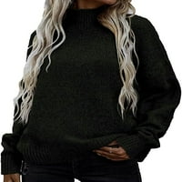 Ženska zimska pletena duks pulover dugih rukava Trendi labavi lagani lagani džemper vrh