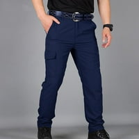 Teretne pantalone u boji za muškarce plus veličine ravnoteže nogu s više džepova na otvorenom Hikking
