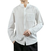 HUMPA majice za muškarce Ležerne prilike sa čvrstom dugim rukavima košulja s jednim grudima