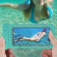 Pro CASE sa štandom Vodootporni mobitel torbica za suhu vrećicu s vratnim vrpcom Podvodni univerzalni čisti držač mobitela za telefon za bazene na plaži Plivački fonencija za plivanje mint zelene boje