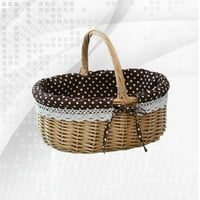 Piknik torba Poklon korpa pletena košarica za pohranu Posteljina unutarnja košara za upotrebu Skladištenje