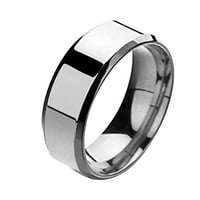 Prstenovi modni jednostavni ljubitelji unizanih ljubitelja od nehrđajućeg čelika Zrcalica prstenje za prstenje