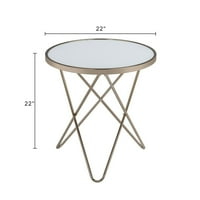 STARIXS TRADE staklo za kavu stola za kavu sto tablična stola, zamrznuti stakleni površinski okvir šampanjca za kavu stola za kavu Tabela u zatvorenom prostoru