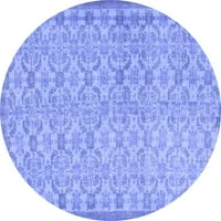 Ahgly Company Machine Persible Zatvoreni krug perzijskih plavih boemskih prostirki, 8 'Round