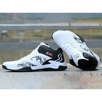 Tenmi Muške tenisice Udobne košarkaške cipele Sport Atletska obuća Trake za prozračivanje cipela Trčanje modni povremeni bijeli 9