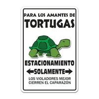 Prijava za ljubitelje kornjače Parking naljepnica ocean akvarijumski životinjski morski kućni ljubimac Tortugas Amantes Señal de estacionamiento ocean akvarijum životinjski morski kućni ljubimac