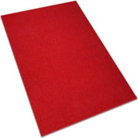 6'x16 'Bright Crveni mekani i izdržljiv - unutarnji trkači tepiha na otvorenom sa premium tkanine gotove