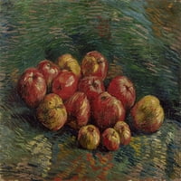 Van Gogh: Jabuke, 1887. n'still život sa jabukama. ' Ulje na platnu, Vincent Van Gogh, 1887. Poster