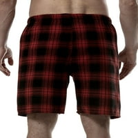 Avamo muškarci dno karirane ljetne kratke hlače Elastične kratke hlače na plaži Havajski mini pantalone