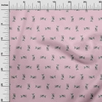 Onuone viskoza šifon svijetlo ružičasta tkanina životinja DIY odjeća prekrivajući tkaninu ispis tkanina