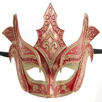 Crveni zlatni ratnici Muškarci Venecija Mardi Gras Halloween Party Masquerade maska