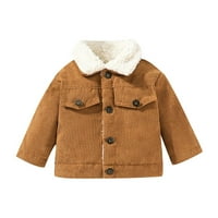 Odjeća za bebe Unizirani gumb za duglu za duglu Dugme s dugim rukavima Dječji dječaci Djevojke Zimske kapute
