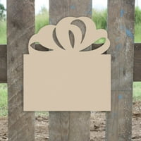 26 Božićni poklon nedovršeni izrez, drveni oblik, palika, izgradnja-križ