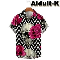 Unise Youth Havajske majice Kratki rukav Ležerne košulje za dojke Ljetne košulje za kuglanje, Veličine Dječje odrasle osobe, Unisex