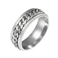 OZMMYAN prstena zvona modna nehrđajućeg čelika pesak za pesak za prasak vanjska opsega prevrnu prekrasan poklon viljuškar za manje