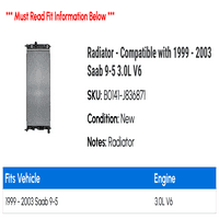 Radijator - kompatibilan sa - Saab 9- 3.0L V 2002