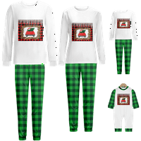 Uklapanje PJS božićne pidžame za djecu otporna na plamenu za spavanje obiteljske božićne pidžame za
