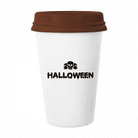 Sretan strah Halloween kriglica kafa pijeći staklenu posudu CERAC šolje poklopca