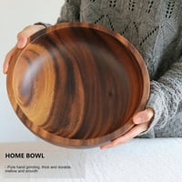 Bowl salata Praktična izdržljiva drvena Jednostavna držač za pribor za jelo Kuhinja