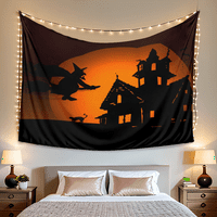 Halloween Dekorativna tapiserija, zidni viseći zidnu tapiseriju za Halloween, za dnevnu sobu spavaonice, # 329