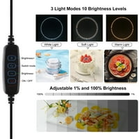 Prijenosna sklopiva fotografija BO Ring Board režimi svjetline razina svjetline USB kontrola kabla s