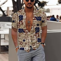 Ljetni trendi čišćenje muški majica Muška ljetna neovisnost Dan stila Štampana majica kratkih rukava