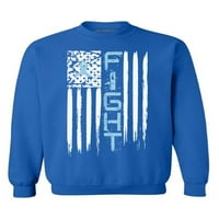 Nespretni stilovi Unizirane prostate Rak u nevolji američkoj zastavi grafički duks boriti se s plavom vrpcom