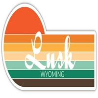 Lusk Wyoming Frižider Magnet Retro Vintage Sunset City 70s Estetski dizajn