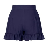 Fnochy kratke hlače za žene kratke hlače Cleariance Sport Modni čvrsti boja Casual širokog nogu rufffre