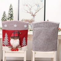 Božićni ukrasi Blagovaonica Božićna stolica Stražnji poklopac Santa Snjegović Djeluč za uređenje tkanina A