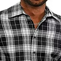 Muški ovratnik dugih rukava s dugim rukavima pluća majica casual top