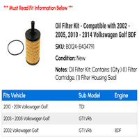 Kit za filter ulja - kompatibilan sa - 2005, - Volkswagen Golf BDF 2013