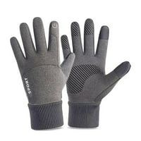 PXiakgy rukavice za žene Rukavice Zima sa kopčom Jahanje ženske muške i rukavice plus tople klizne rukavice rukavice rukavice mittens siva + jedna veličina