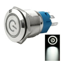 Prekidač za metalni gumb Fule Metal s napajanjem LED 3-6V trenutnog prekidača tipki IP66